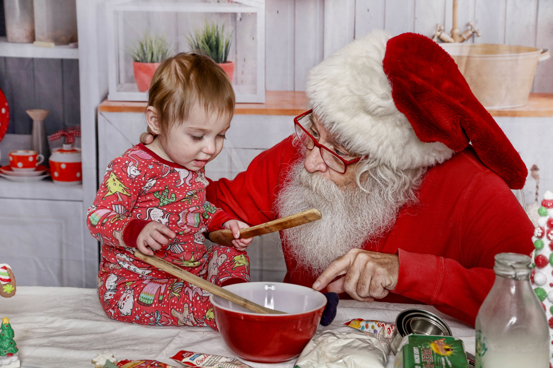 Baking with Santa
